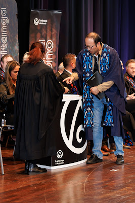 Photo from the TWoA Tāmaki Makaurau 2023 Graduations (Ceremony 2 @ 3pm), held at the Due Drop Events Centre, Manukau, Auckland, New Zealand on Wednesday, 7 June, 2023. Photo: Mike Walen / KeyImagery Photography. Copyright: © Te Wānanga o Aotearoa.