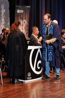 Photo from the TWoA Tāmaki Makaurau 2023 Graduations (Ceremony 2 @ 3pm), held at the Due Drop Events Centre, Manukau, Auckland, New Zealand on Wednesday, 7 June, 2023. Photo: Mike Walen / KeyImagery Photography. Copyright: © Te Wānanga o Aotearoa.