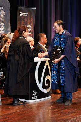 Photo from the TWoA Tāmaki Makaurau 2023 Graduations (Ceremony 2 @ 3pm), held at the Due Drop Events Centre, Manukau, Auckland, New Zealand on Wednesday, 7 June, 2023. Photo: Mike Walen / KeyImagery Photography. Copyright: © Te Wānanga o Aotearoa.