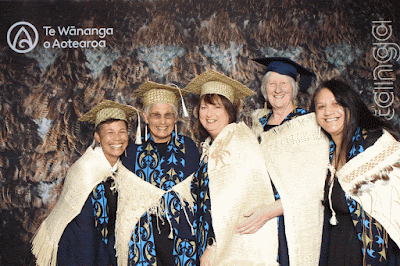 Booth photo from the TWoA Waiariki 2023 Graduations (Waiwhero), held at Te Puia, Rotorua, Bay of Plenty, New Zealand on Friday, 12 May, 2023. Photo: Instabooth by KeyImagery. Copyright: © Te Wānanga o Aotearoa.