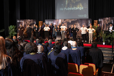 Photo from the TWoA Whirikoka 2024 Graduation (Gisborne), held at the War Memorial Theatre, Gisborne, East Coast, New Zealand on Wednesday, 16 April, 2025. Photo by Alick Saunders for KeyImagery Photography. Copyright: © 2025 Te Wānanga o Aotearoa.
