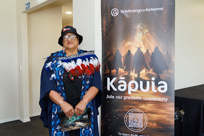 Photo from the TWoA Waiariki 2025 Graduation (Whakatāne), held at the Whakatāne Baptist Church in Whakatāne, Bay of Plenty, New Zealand on Wednesday, 14 May, 2025. Photo: Mike Walen / KeyImagery Photography. Copyright: © 2025 Te Wānanga o Aotearoa.