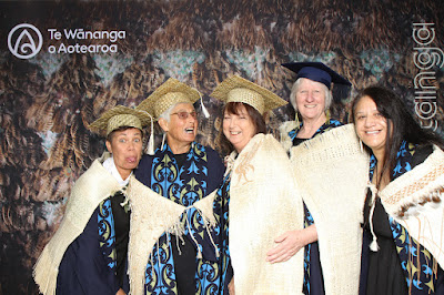 Booth photo from the TWoA Waiariki 2023 Graduations (Waiwhero), held at Te Puia, Rotorua, Bay of Plenty, New Zealand on Friday, 12 May, 2023. Photo: Instabooth by KeyImagery. Copyright: © Te Wānanga o Aotearoa.