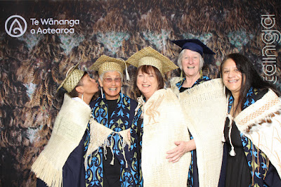 Booth photo from the TWoA Waiariki 2023 Graduations (Waiwhero), held at Te Puia, Rotorua, Bay of Plenty, New Zealand on Friday, 12 May, 2023. Photo: Instabooth by KeyImagery. Copyright: © Te Wānanga o Aotearoa.