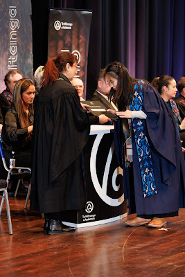 Photo from the TWoA Tāmaki Makaurau 2023 Graduations (Ceremony 2 @ 3pm), held at the Due Drop Events Centre, Manukau, Auckland, New Zealand on Wednesday, 7 June, 2023. Photo: Mike Walen / KeyImagery Photography. Copyright: © Te Wānanga o Aotearoa.
