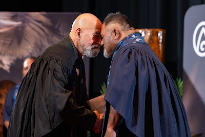 Photo from the TWoA Whirikoka 2024 Graduation (Gisborne), held at the War Memorial Theatre, Gisborne, East Coast, New Zealand on Wednesday, 16 April, 2025. Photo by Alick Saunders for KeyImagery Photography. Copyright: © 2025 Te Wānanga o Aotearoa.