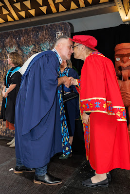 Photo from the TWoA Waiariki 2023 Graduations (Waiwhero), held at Te Puia, Rotorua, Bay of Plenty, New Zealand on Friday, 12 May, 2023. Photo: Mike Walen / KeyImagery Photography. Copyright: © Te Wānanga o Aotearoa.