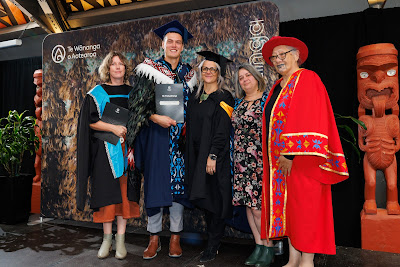Photo from the TWoA Waiariki 2023 Graduations (Waiwhero), held at Te Puia, Rotorua, Bay of Plenty, New Zealand on Friday, 12 May, 2023. Photo: Mike Walen / KeyImagery Photography. Copyright: © Te Wānanga o Aotearoa.