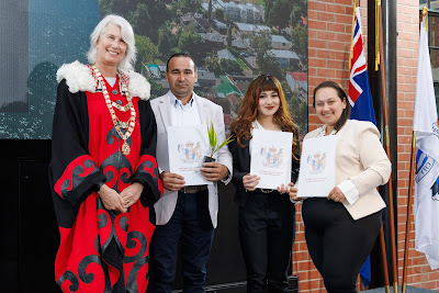 Photo from the HCC NZ Citizenship Ceremony (Afternoon) held in The Atrium, Wintec/Te Pukenga, Hamilton, Waikato, New Zealand at 3:30pm on Monday, 12 February, 2024. Photo: Mike Walen / KeyImagery Photography. Copyright: © Hamilton City Council.