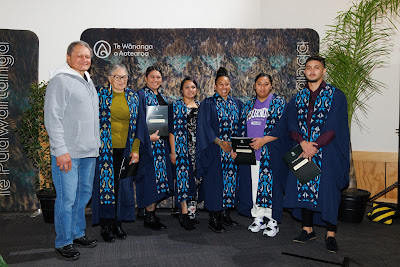 Photo from the TWoA Waiariki 2023 Graduations (Whakatāne), held at the Baptist Church, WHakatāne, Bay of Plenty, New Zealand on Wednesday, 17 May, 2023. Photo: Mike Walen / KeyImagery Photography. Copyright: © Te Wānanga o Aotearoa.