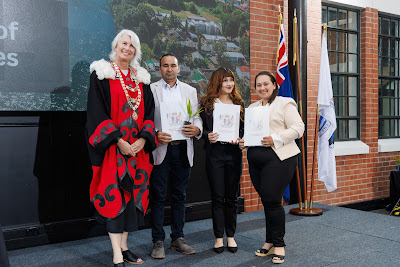 Photo from the HCC NZ Citizenship Ceremony (Afternoon) held in The Atrium, Wintec/Te Pukenga, Hamilton, Waikato, New Zealand at 3:30pm on Monday, 12 February, 2024. Photo: Mike Walen / KeyImagery Photography. Copyright: © Hamilton City Council.