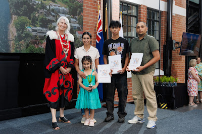 Photo from the HCC NZ Citizenship Ceremony (Afternoon) held in The Atrium, Wintec/Te Pukenga, Hamilton, Waikato, New Zealand at 3:30pm on Monday, 12 February, 2024. Photo: Mike Walen / KeyImagery Photography. Copyright: © Hamilton City Council.