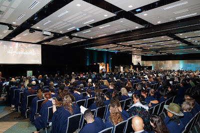 Photo from the TWoA Tainui 2025 Graduations (Ceremony 1 @ 10am) held at Claudelands Event Centre in Hamilton, Waikato, New Zealand on Tuesday, 29 April, 2025. Photography by Mike Walen / KeyImagery Photography. Copyright: © 2025 Te Wānanga o Aotearoa.