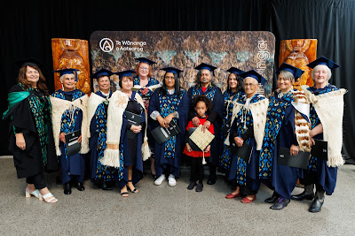 Photo from the TWoA Waiariki 2023 Graduations (Waiwhero), held at Te Puia, Rotorua, Bay of Plenty, New Zealand on Friday, 12 May, 2023. Photo: Mike Walen / KeyImagery Photography. Copyright: © Te Wānanga o Aotearoa.