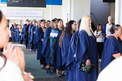 Photo from the TWoA Tainui 2025 Graduations (Ceremony 1 @ 10am) held at Claudelands Event Centre in Hamilton, Waikato, New Zealand on Tuesday, 29 April, 2025. Photography by Mike Walen / KeyImagery Photography. Copyright: © 2025 Te Wānanga o Aotearoa.
