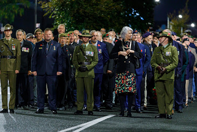 Photo from the Anzac Dawn Parade/Service held at Memorial Park, Hamilton, New Zealand. Taken: Sunday, 25 April 2021. Photo: Mike Walen / KeyImagery Photography. Copyright: © Hamilton City Council.