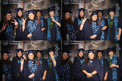 Booth photo from the TWoA Tainui 2025 Graduations (Ceremony 3 @ 10am) held at Claudelands Event Centre in Hamilton, Waikato, New Zealand on Wednesday, 30 April, 2025. Photography by InstaBooth / KeyImagery Photography. Copyright: © 2025 Te Wānanga o Aotearoa.