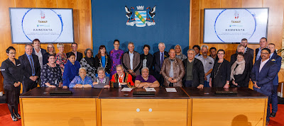 Photo from the Maaori Stakeholders Signing Ceremony held in the Council Chambers, Hamilton City Council, Hamilton, New Zealand. Taken: Monday, 1 October 2018. Photography: Mike Walen / KeyImagery Photography. Copyright: © Hamilton City Council.