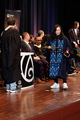 Photo from the TWoA Tāmaki Makaurau 2023 Graduations (Ceremony 2 @ 3pm), held at the Due Drop Events Centre, Manukau, Auckland, New Zealand on Wednesday, 7 June, 2023. Photo: Mike Walen / KeyImagery Photography. Copyright: © Te Wānanga o Aotearoa.