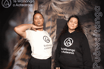 Booth photo from Ceremony 1 of the TWoA Tāmaki Makaurau 2025 Graduations (March 2025) held at the Mangere Arts Centre in Auckland, New Zealand on Wednesday, 12 March, 2025. Photo: InstaBooth by KeyImagery Photography. Copyright: © 2025 Te Wānanga o Aotearoa.