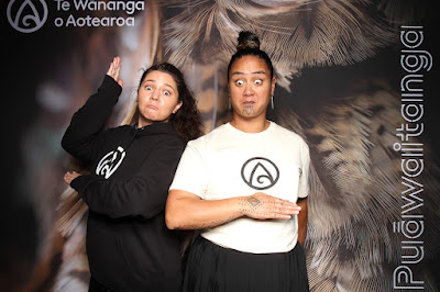Booth photo from Ceremony 1 of the TWoA Tāmaki Makaurau 2025 Graduations (March 2025) held at the Mangere Arts Centre in Auckland, New Zealand on Wednesday, 12 March, 2025. Photo: InstaBooth by KeyImagery Photography. Copyright: © 2025 Te Wānanga o Aotearoa.