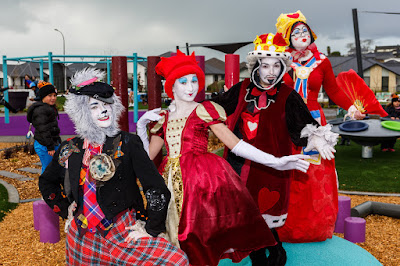 Photo from the official opening of the Hare Puke Destination Playground in Hamilton, New Zealand. Taken: Tuesday, 10 July 2018. Photography: Mike Walen / KeyImagery Photography. Copyright: © Hamilton City Council.