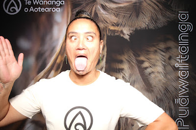 Booth photo from Ceremony 1 of the TWoA Tāmaki Makaurau 2025 Graduations (March 2025) held at the Mangere Arts Centre in Auckland, New Zealand on Wednesday, 12 March, 2025. Photo: InstaBooth by KeyImagery Photography. Copyright: © 2025 Te Wānanga o Aotearoa.