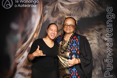 Booth photo from Ceremony 1 of the TWoA Tāmaki Makaurau 2025 Graduations (March 2025) held at the Mangere Arts Centre in Auckland, New Zealand on Wednesday, 12 March, 2025. Photo: InstaBooth by KeyImagery Photography. Copyright: © 2025 Te Wānanga o Aotearoa.