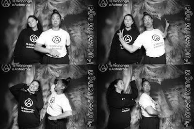 Booth photo from Ceremony 1 of the TWoA Tāmaki Makaurau 2025 Graduations (March 2025) held at the Mangere Arts Centre in Auckland, New Zealand on Wednesday, 12 March, 2025. Photo: InstaBooth by KeyImagery Photography. Copyright: © 2025 Te Wānanga o Aotearoa.