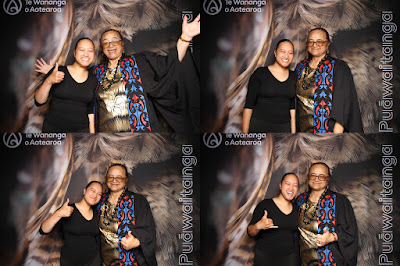 Booth photo from Ceremony 1 of the TWoA Tāmaki Makaurau 2025 Graduations (March 2025) held at the Mangere Arts Centre in Auckland, New Zealand on Wednesday, 12 March, 2025. Photo: InstaBooth by KeyImagery Photography. Copyright: © 2025 Te Wānanga o Aotearoa.