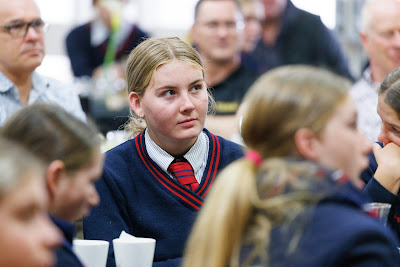 Photo from the 2022 Father/Daughter Breakfast held in the Nancy Light Hall at Waikato Diocesan in Hamilton, Waikato, New Zealand. Taken: Monday, 5 September, 2022. Photography: Mike Walen / KeyImagery Photography. Copyright: © Waikato Diocesan School for Girls.