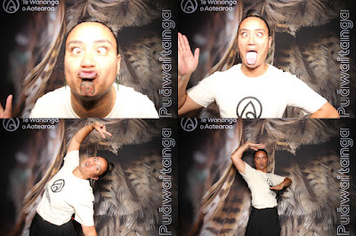 Booth photo from Ceremony 1 of the TWoA Tāmaki Makaurau 2025 Graduations (March 2025) held at the Mangere Arts Centre in Auckland, New Zealand on Wednesday, 12 March, 2025. Photo: InstaBooth by KeyImagery Photography. Copyright: © 2025 Te Wānanga o Aotearoa.