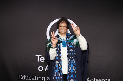 Photo from the TWoA Tāmaki Makaurau 2023 Graduations (Ceremony 5 @ 3pm), held at the Due Drop Events Centre, Manukau, Auckland, New Zealand on Thursday, 8 June, 2023. Photo: InstaBooth by KeyImagery Photography. Copyright: © Te Wānanga o Aotearoa.
