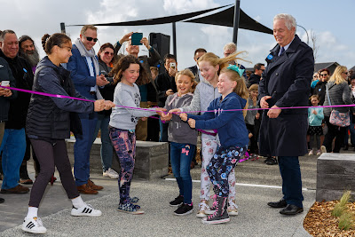 Photo from the official opening of the Hare Puke Destination Playground in Hamilton, New Zealand. Taken: Tuesday, 10 July 2018. Photography: Mike Walen / KeyImagery Photography. Copyright: © Hamilton City Council.
