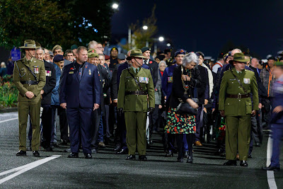 Photo from the Anzac Dawn Parade/Service held at Memorial Park, Hamilton, New Zealand. Taken: Sunday, 25 April 2021. Photo: Mike Walen / KeyImagery Photography. Copyright: © Hamilton City Council.