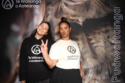 Booth photo from Ceremony 1 of the TWoA Tāmaki Makaurau 2025 Graduations (March 2025) held at the Mangere Arts Centre in Auckland, New Zealand on Wednesday, 12 March, 2025. Photo: InstaBooth by KeyImagery Photography. Copyright: © 2025 Te Wānanga o Aotearoa.