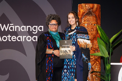Photo from Ceremony 1 of the TWoA Tāmaki Makaurau 2025 Graduations (May 2025) held at the Mangere Arts Centre in Auckland, New Zealand on Monday, 26 May, 2025. Photo by Mike Walen / KeyImagery Photography. Copyright: © 2025 Te Wānanga o Aotearoa.