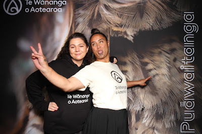 Booth photo from Ceremony 1 of the TWoA Tāmaki Makaurau 2025 Graduations (March 2025) held at the Mangere Arts Centre in Auckland, New Zealand on Wednesday, 12 March, 2025. Photo: InstaBooth by KeyImagery Photography. Copyright: © 2025 Te Wānanga o Aotearoa.