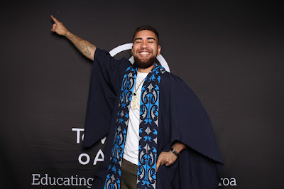 Photo from the TWoA Tāmaki Makaurau 2023 Graduations (Ceremony 4 @ 10am), held at the Due Drop Events Centre, Manukau, Auckland, New Zealand on Thursday, 8 June, 2023. Photo: InstaBooth by KeyImagery Photography. Copyright: © Te Wānanga o Aotearoa.