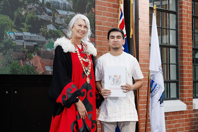 Photo from the HCC NZ Citizenship Ceremony (Afternoon) held in The Atrium, Wintec/Te Pukenga, Hamilton, Waikato, New Zealand at 3:30pm on Monday, 12 February, 2024. Photo: Mike Walen / KeyImagery Photography. Copyright: © Hamilton City Council.