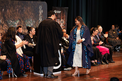 Photo from the TWoA Tāmaki Makaurau 2023 Graduations (Ceremony 4 @ 10am), held at the Due Drop Events Centre, Manukau, Auckland, New Zealand on Thursday, 8 June, 2023. Photo: Mike Walen / KeyImagery Photography. Copyright: © Te Wānanga o Aotearoa.