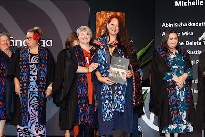 Photo from Ceremony 5 of the TWoA Tāmaki Makaurau 2025 Graduations (May 2025) held at the Mangere Arts Centre in Auckland, New Zealand on Tuesday, 27 May, 2025. Photo by Mike Walen / KeyImagery Photography. Copyright: © 2025 Te Wānanga o Aotearoa.