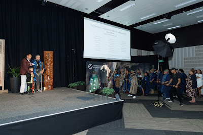 Photo from the TWoA Tainui 2024 Graduations (Ceremony 2 @ 2pm), held at the Claudelands Event Centre in Hamilton, Waikato, New Zealand on Tuesday, 23 April, 2024. Photo: Mike Walen / KeyImagery Photography. Copyright: © Te Wānanga o Aotearoa.