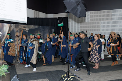 Photo from the TWoA Tainui 2024 Graduations (Ceremony 2 @ 2pm), held at the Claudelands Event Centre in Hamilton, Waikato, New Zealand on Tuesday, 23 April, 2024. Photo: Mike Walen / KeyImagery Photography. Copyright: © Te Wānanga o Aotearoa.