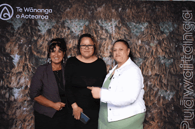 Booth photo from the TWoA Whirikoka 2023 Graduation (Gisborne), held at the War Memorial Theatre, Gisborne, East Coast, New Zealand on Wednesday 5 April, 2023. Photo: InstaBooth by KeyImagery Photography. Copyright: © Te Wānanga o Aotearoa.
