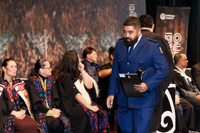 Photo from the TWoA Tāmaki Makaurau 2023 Graduations (Ceremony 4 @ 10am), held at the Due Drop Events Centre, Manukau, Auckland, New Zealand on Thursday, 8 June, 2023. Photo: Mike Walen / KeyImagery Photography. Copyright: © Te Wānanga o Aotearoa.