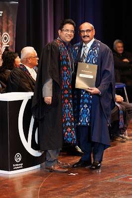 Photo from the TWoA Tāmaki Makaurau 2023 Graduations (Ceremony 3 @ 8pm), held at the Due Drop Events Centre, Manukau, Auckland, New Zealand on Wednesday, 7 June, 2023. Photo: Mike Walen / KeyImagery Photography. Copyright: © Te Wānanga o Aotearoa.