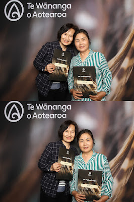 Booth photo from Ceremony 1 of the TWoA Tāmaki Makaurau 2025 Graduations (November Ceremonies) held at Church Unlimited, Glendene, Auckland, New Zealand at 12pm on Tuesday, 11 November, 2025. Photography by InstaBooth / KeyImagery Photography. Copyright: © 2025 Te Wānanga o Aotearoa.