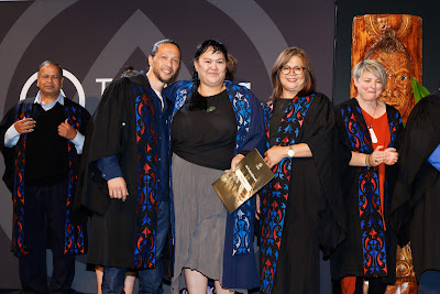 Photo from Ceremony 5 of the TWoA Tāmaki Makaurau 2025 Graduations (May 2025) held at the Mangere Arts Centre in Auckland, New Zealand on Tuesday, 27 May, 2025. Photo by Mike Walen / KeyImagery Photography. Copyright: © 2025 Te Wānanga o Aotearoa.