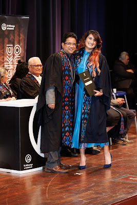 Photo from the TWoA Tāmaki Makaurau 2023 Graduations (Ceremony 3 @ 8pm), held at the Due Drop Events Centre, Manukau, Auckland, New Zealand on Wednesday, 7 June, 2023. Photo: Mike Walen / KeyImagery Photography. Copyright: © Te Wānanga o Aotearoa.